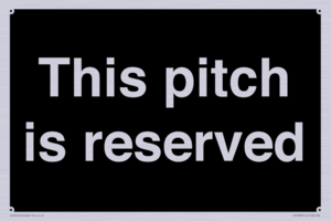 This pitch is reserved